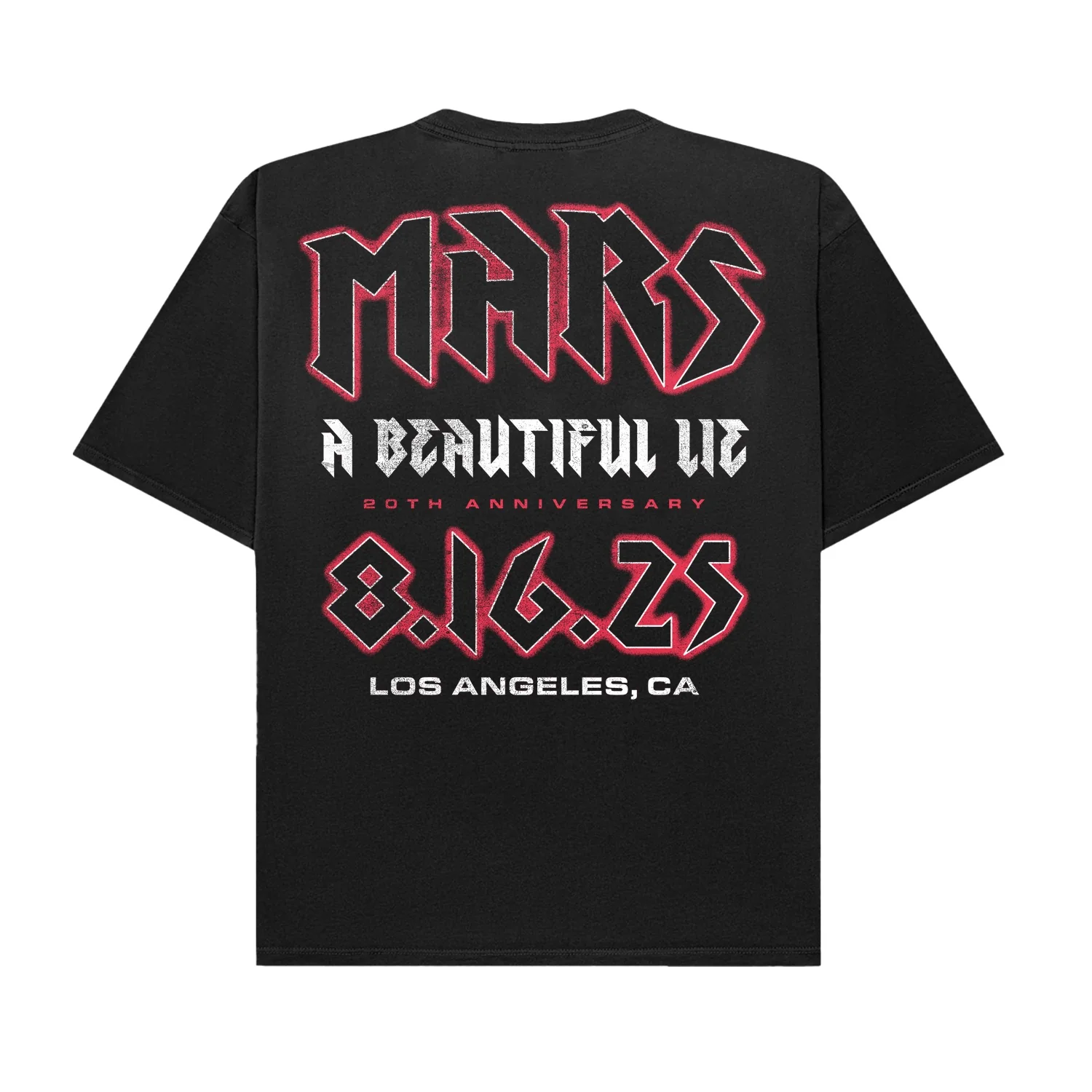 A Beautiful Lie 20th Anniversary 3 Skull Tee - Image 3
