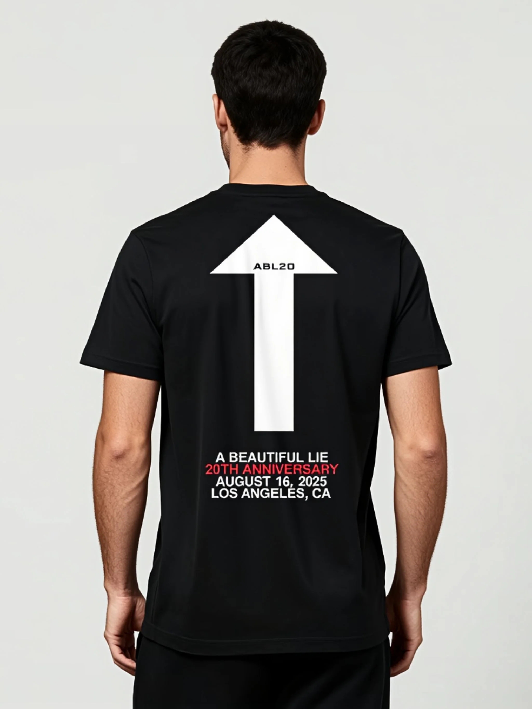 A Beautiful Lie 20th Anniversary Triad Skull Tee - Image 3