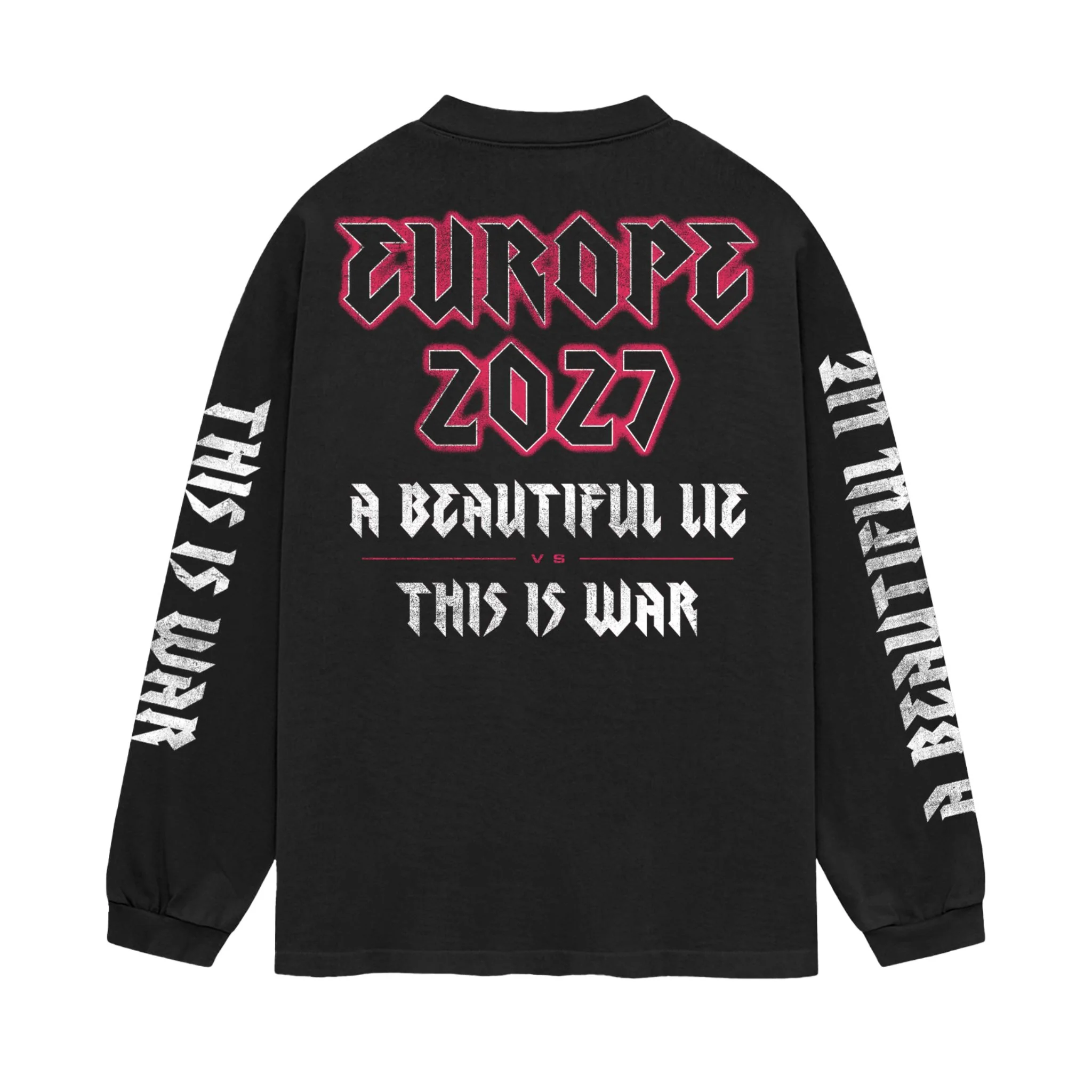 European Tour 2027 Red Skulls Long Sleeve Tee - Image 3