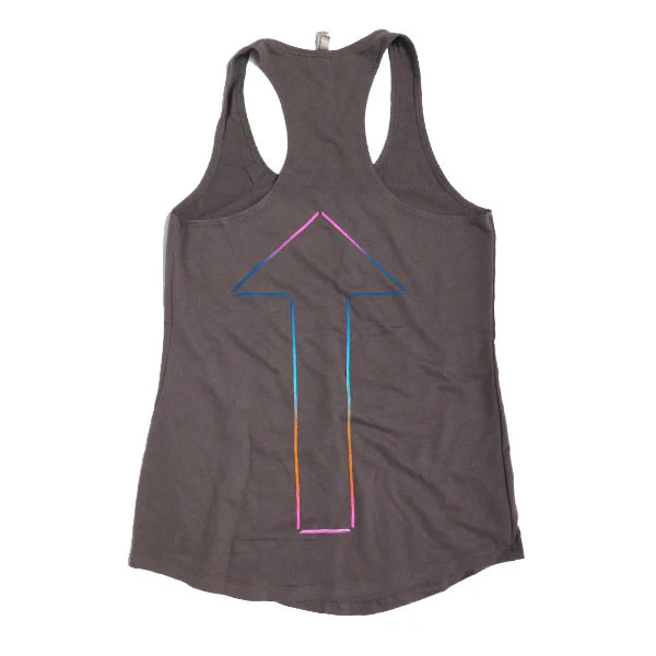 Rainbow Triad Ladies Tank - Charcoal - Image 2
